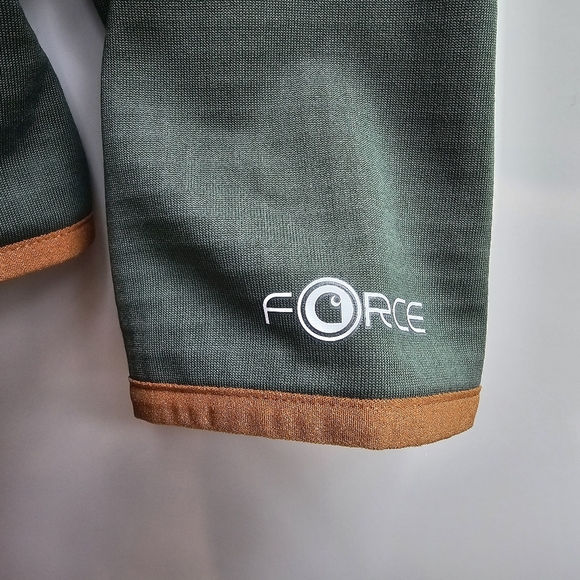 NWT Carhartt Boys Green with Brown Trim Force Jacket, Hoodie, Size Large 16 18 - Picture 8 of 10